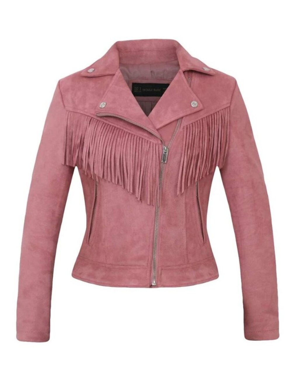 Women's Fall 2023 Fashion Faux Suede Leather Casual Moto Biker Jacket Coats
